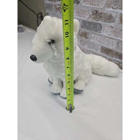 Wild Republic White Arctic Fox Plush Fluffy Tail Stuffed Animal Toy RARE - Picture 2 of 11
